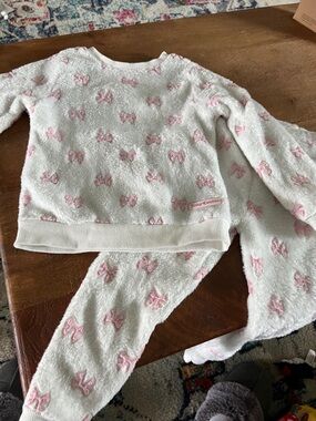 Juicy Couture White Plush Set with Pink Bows